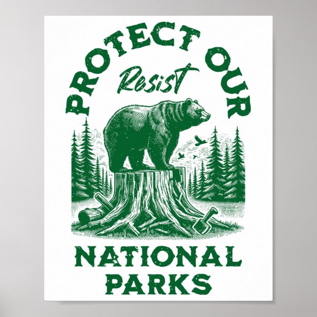 Poster Alt Us National Park Resist Service (Frente)