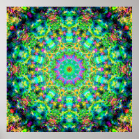 Altamente Colorida Mandala Psicodélica