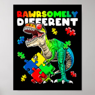 Poster Altamente Diferente Dinossauro Autismo Sensibiliza