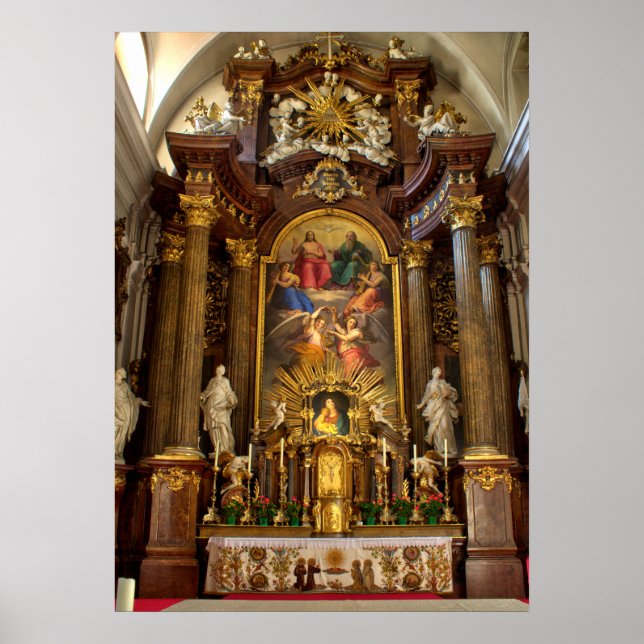 Pôster Altar Alserkirche Viena Áustria (Frente)