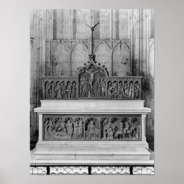 Pôster Altar e duas obras de alcatrão decoradas (Frente)