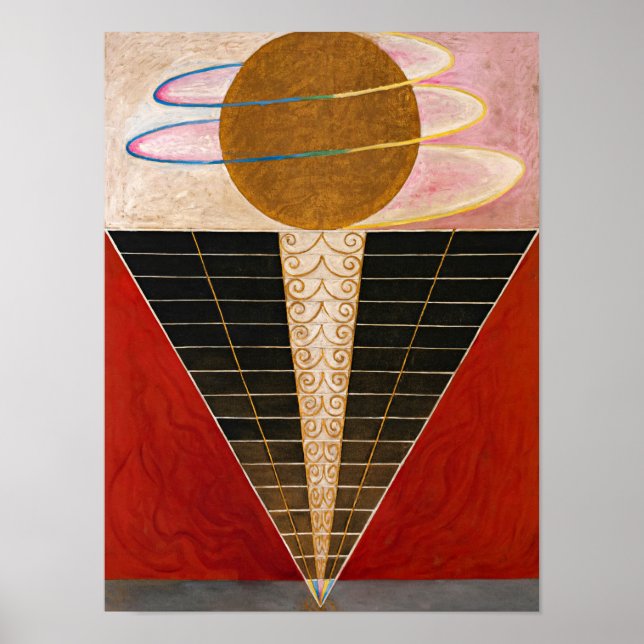 Poster Altarpart, Grupo X, nº 2, por Hilma af Klint (Frente)