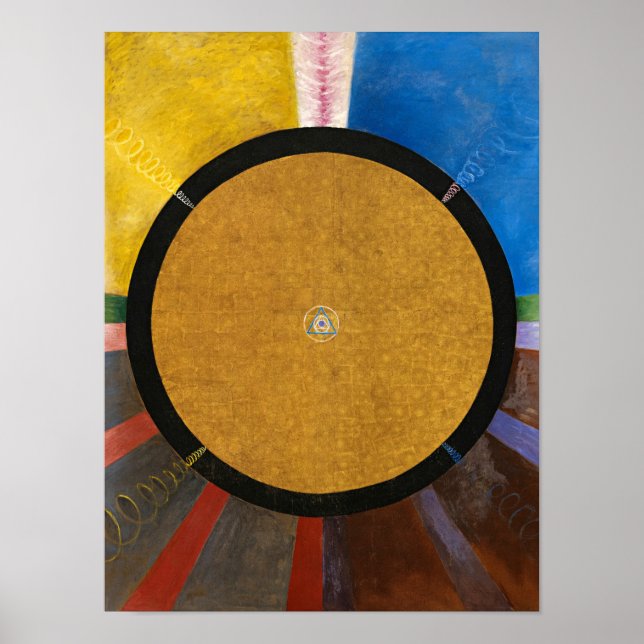 Poster Altarpart, Grupo X, nº 3, por Hilma af Klint (Frente)
