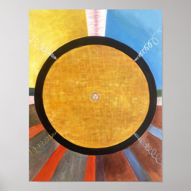 Poster Altarpeça 3 | Hilma af Klint | (Frente)