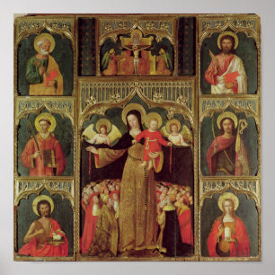 Poster Altarpiece do Virgin do rosário, c.1500