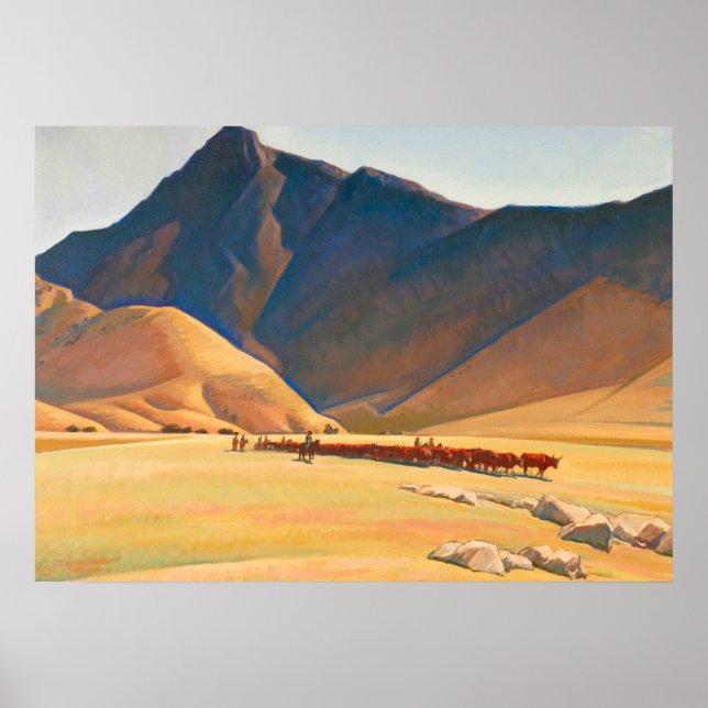 Poster Altas Colinas de Tehachapi, 1936 por Maynard Dixon (Frente)