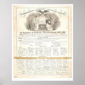 Poster Alteração constitucional Abolição da escravatura 0
