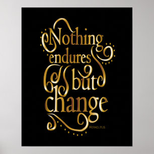 Pôster Alteração Positiva Cotação Motivacional