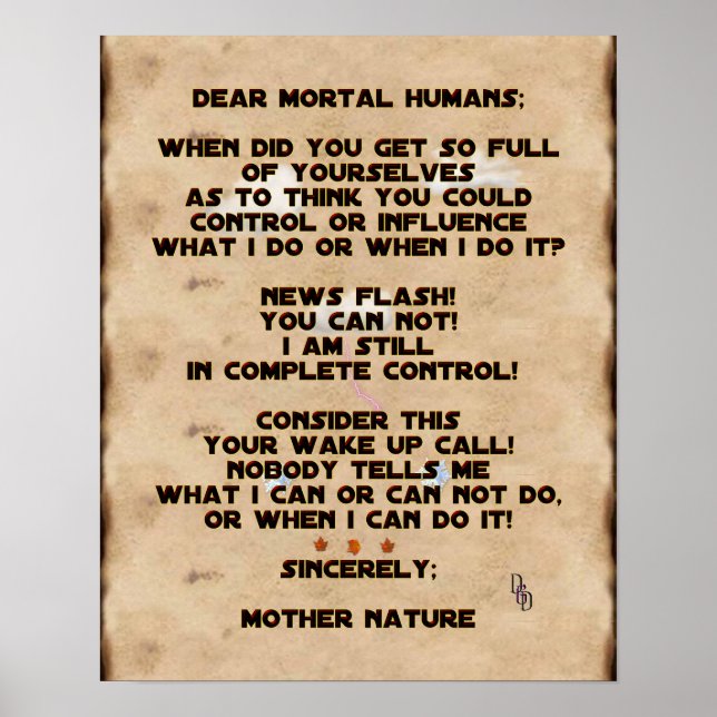 Poster Alterações climáticas (Frente)