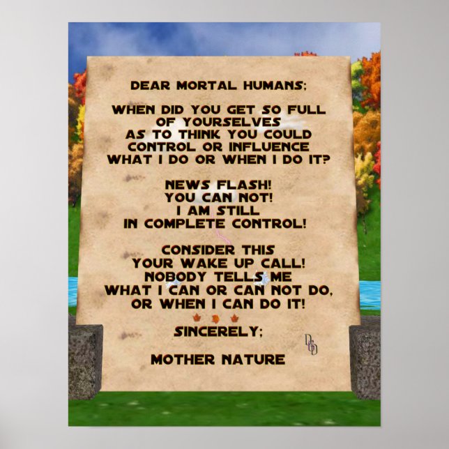 Poster Alterações climáticas (Frente)