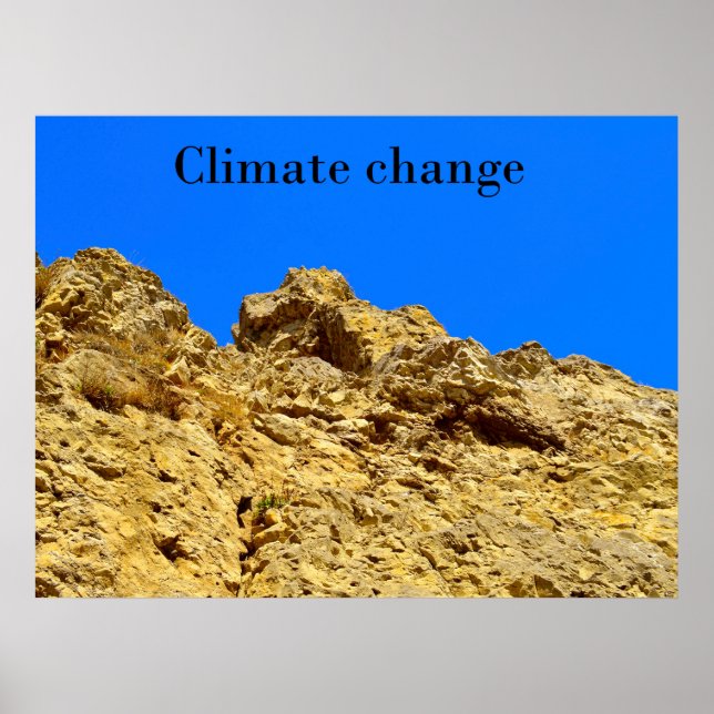 Poster Alterações climáticas cuidam do ambiente (Frente)