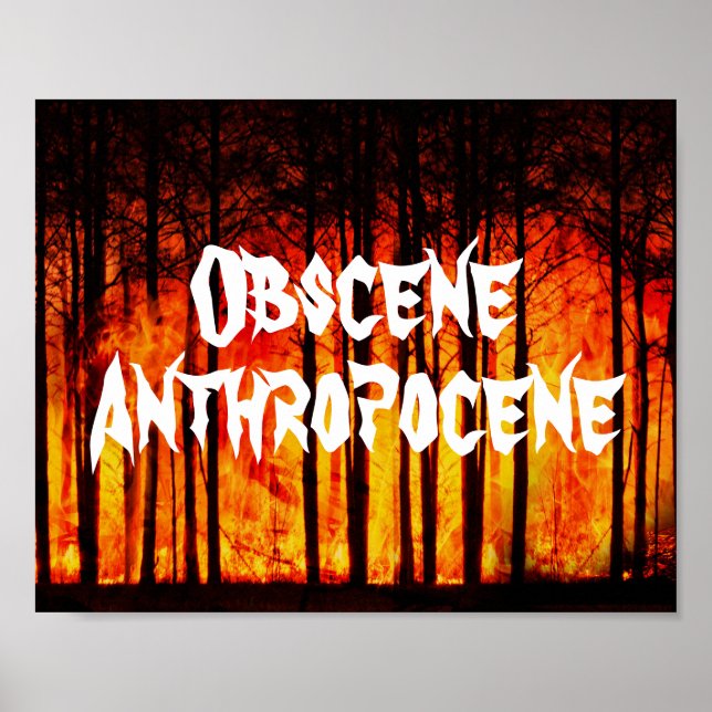 Poster Alterações Climáticas Obscenas (Frente)