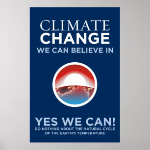 Poster Alterações Climáticas - Sim Podemos Obama Parody P