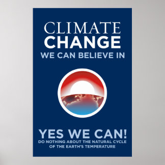 Poster Alterações Climáticas - Sim Podemos Obama Parody P