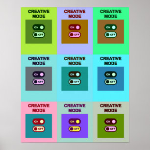 Poster Alternações de Grade Criativa