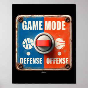 Poster Alternar entre Ofensa e Defesa - Sinal do Modo Lle