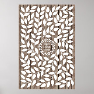 Poster Alternativa ao Livro de Visitas Assinatura Laurel-