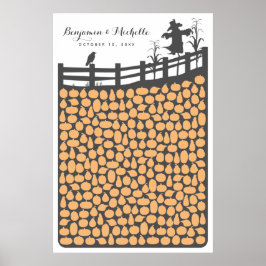 Poster Alternativa ao Livro de Visitas - Pumpkin Patch -