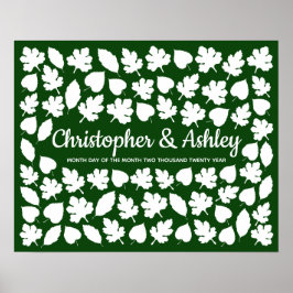 Poster Alternativa de Livro de Presença de Casamento de O