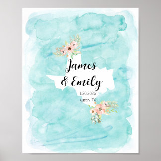 Poster Alternativa de Livro de Visitas de Casamento com A