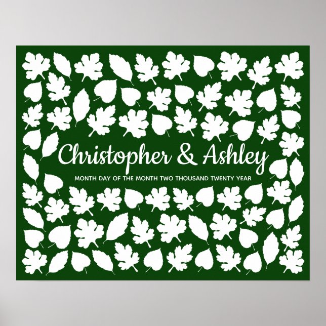 Poster Alternativa de Livro de Visitas de Casamento de Ou (Frente)