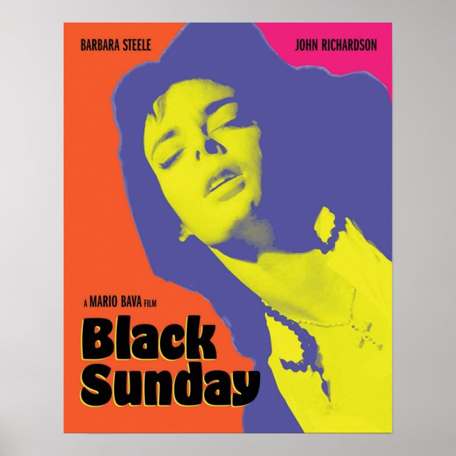 Poster Alternativo de Cinema Black Sunday 1960 (Frente)