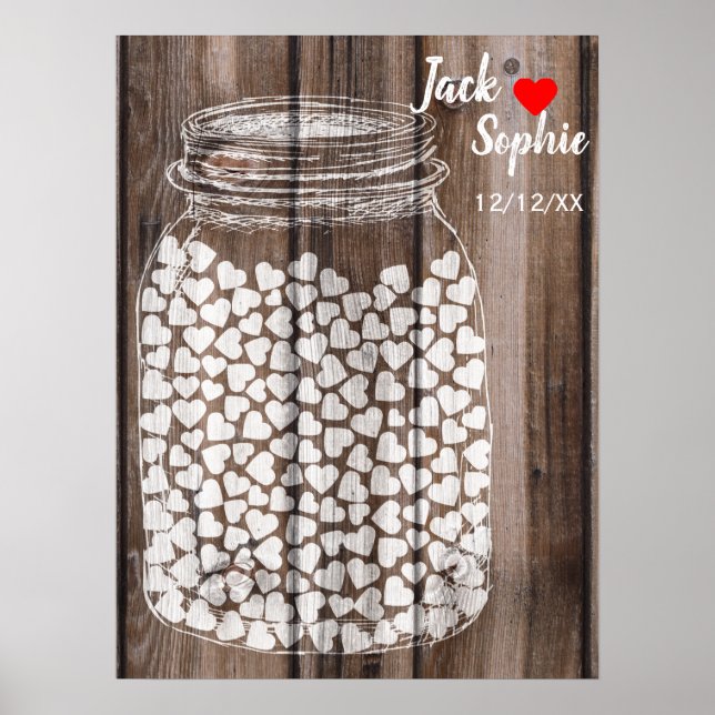 Poster Alternativo livro de convidados mason wood 150 (Frente)