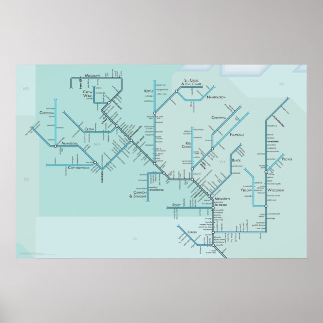 Pôster Alto Mississippi 30" x 20" (Frente)