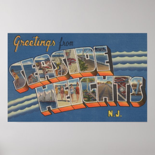 Poster Alturas Costeiras, Nova Jersey - Cena Grande (Frente)