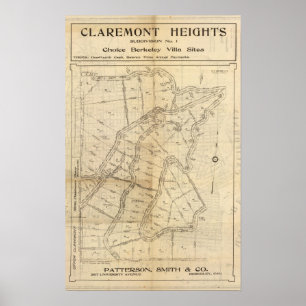 Poster Alturas de Claremont