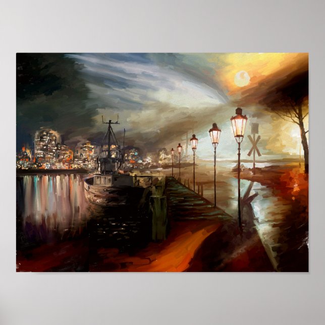 Poster Alucinações na Lâmpada de Rua (Frente)