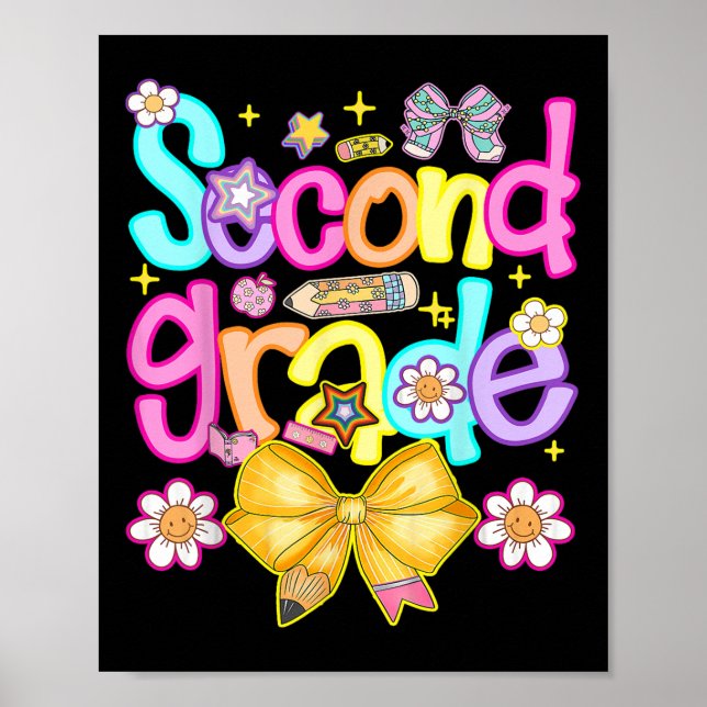 Poster Aluna De Segundo Ano Préppy De Volta à Escola Meni (Frente)