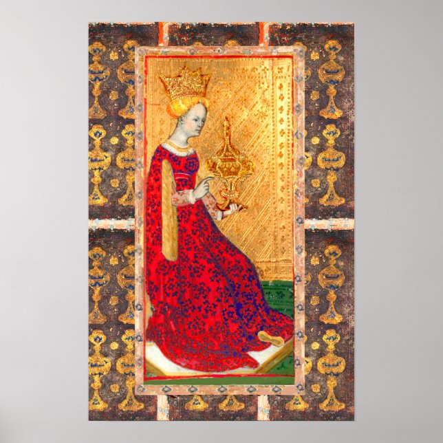 POSTER ALVAS ANTIGAS DE RENASCIMENTO/RAINHA DE CUPOS (Frente)