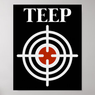 Poster Alvo de Teep Bullseye Muay Thai Kick Boxing Mma Fi