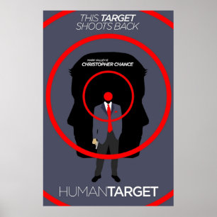 Poster Alvo Humano Christopher Chance TVComic Minimalis