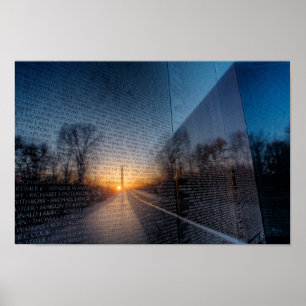 Poster Alvorecer no memorial II de Vietnam