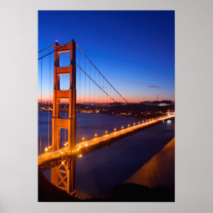 Poster Alvorecer sobre a ponte de San Francisco e de