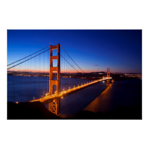 Pôster Alvorecer sobre a ponte de San Francisco e de