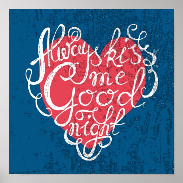 Pôster Always Kiss Me Goodnight (Frente)