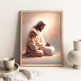 Poster Always With You In Prayer, Jesus Christ Praying