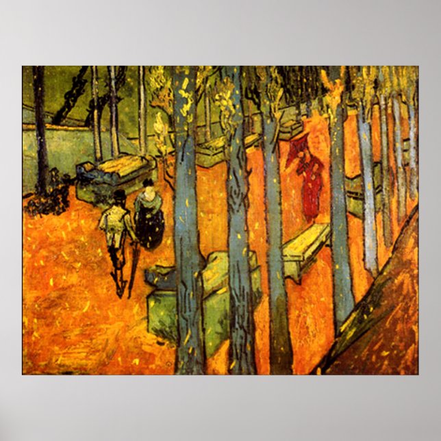 Poster Alyscamps por Vincent Van Gogh (Frente)