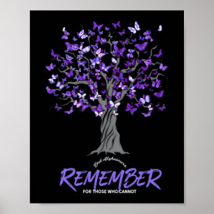 Poster Alzheimer Sensibence Tea For Men And Women Purple 