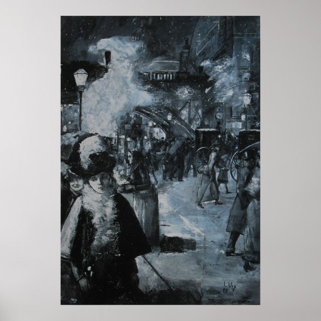 Poster Am Bahnhof Friedrichstraße (Frente)