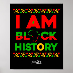 Poster Am Black History Afrocentric African American