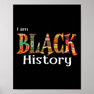 Poster Am Black History Month African American Black Prid