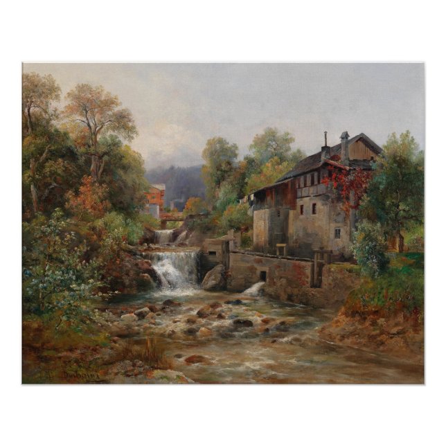 Pôster "Am Mühlenbach" (Pela Corrente de Mill) (Frente)