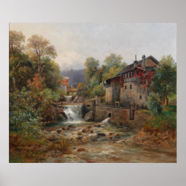 Poster "Am Mühlenbach" (Pela Corrente de Mill)