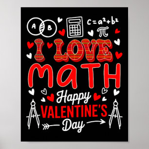 Poster Ama Matemática Feliz Dia dos Namorados Professor d