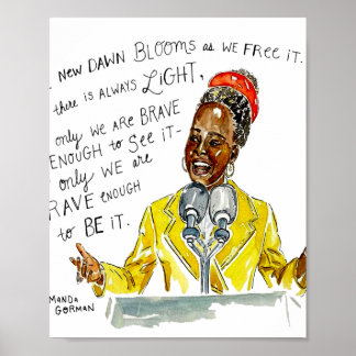 Poster AMANDA GORMAN - Sempre Há Luz
