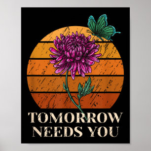 Poster Amanhã Precisa De Sensibilização Para O Suicídio N